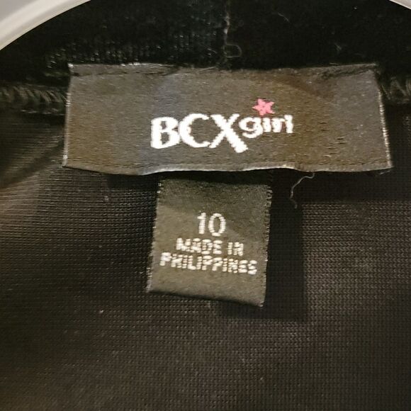 BCX GIRL BLACK AND FUCHSIA DROPPED WAIST FANCY PARTY DRESS, SIZE 10 - Picture 3 of 12